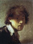 REMBRANDT Harmenszoon van Rijn Self-Portrait as a Young Man oil painting artist
